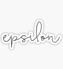 Epsilon (blk script) Sticker