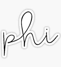 Phi (blk script) Sticker