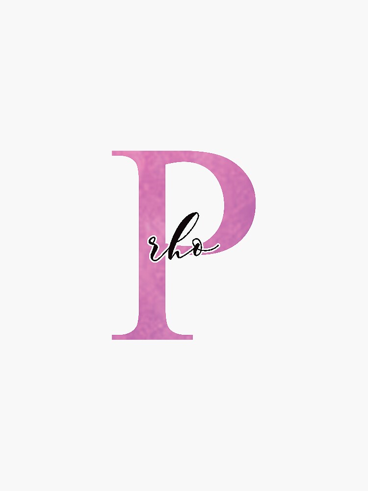 Rho Sticker: Greek letter sorority stickers by sampalahnukart