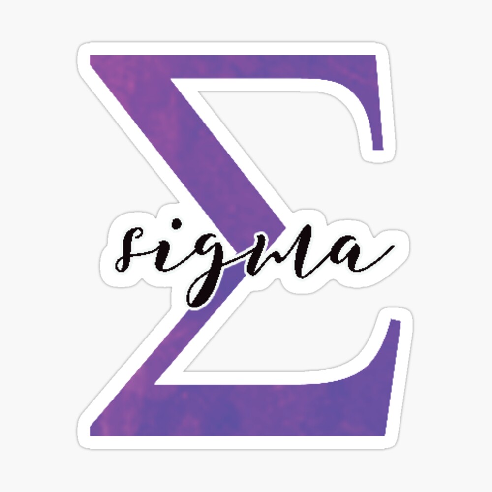 sigma sticker: greek letter sorority stickers Sticker