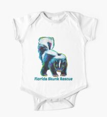 Florida Skunk Rescue Design by Robert Phelps One Piece - Short Sleeve