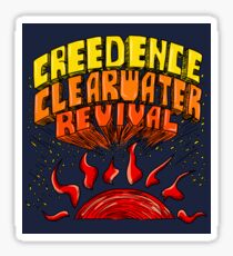 CCR lettering Sticker