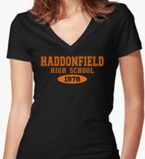 Haddonfield High School Women's Fitted V-Neck T-Shirt