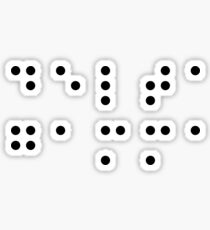 DG Braille Lettering Sticker
