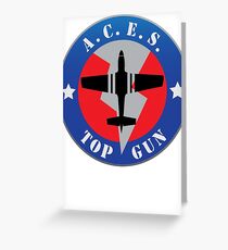 Top Gun Logo Greeting Card