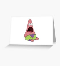 Surprised Patrick Star Greeting Card