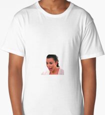 Ugly Kim Crying Face Long T-Shirt