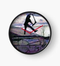 Deck Grab Champion - Stunt Scooter Art Clock