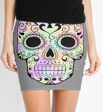 Tie-Dye Sugar Skull Mini Skirt