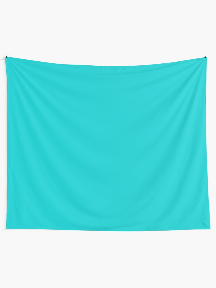 Solid Colour Dark Turquoise Wall Tapestry