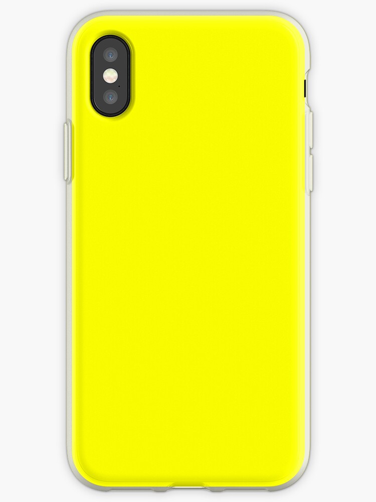 "Neon fluorescent Yellow Yellowneon Yellow/Fluro Yellow" iPhone