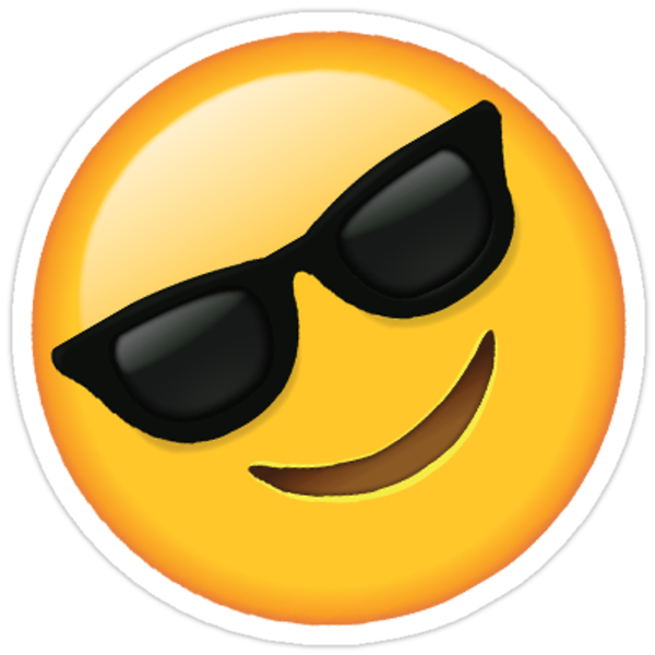  Sunglasses Cool  Face Emoji  Stickers  by DailyEffingNews 
