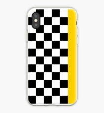 Checkerboard iPhone Case (Yellow Stripe) iPhone Case
