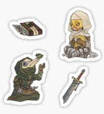 Darkest Dungeon Leper and Plague Doctor Sticker
