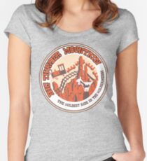 Big Thunder Mountain (orange and yellow) Fitted Scoop T-Shirt