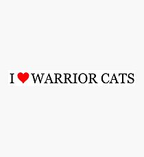 I Heart Warrior Cats! Photographic Print