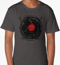 Enchanting Vinyl Records Vintage Twirls Long T-Shirt