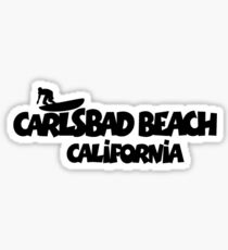 Carlsbad Beach Surfing Sticker