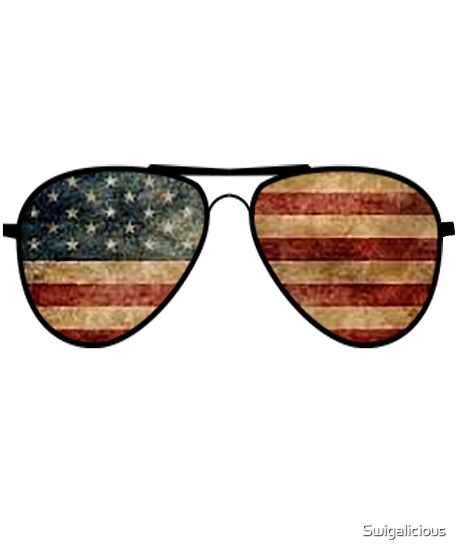 American Flag Sunglasses By Swigalicious Redbubble 