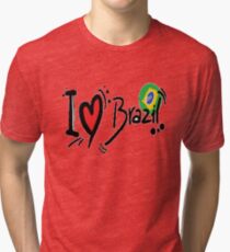 I LOVE BRAZIL Tri-blend T-Shirt
