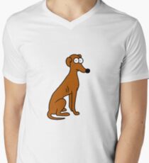 Santa's kleiner Helfer T-Shirt mit V-Ausschnitt
