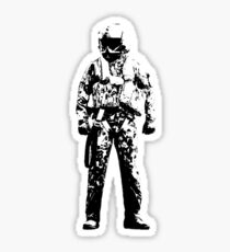 Pilot Soldier Sketch Sticker