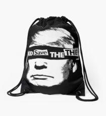 God Save the Thief Drawstring Bag