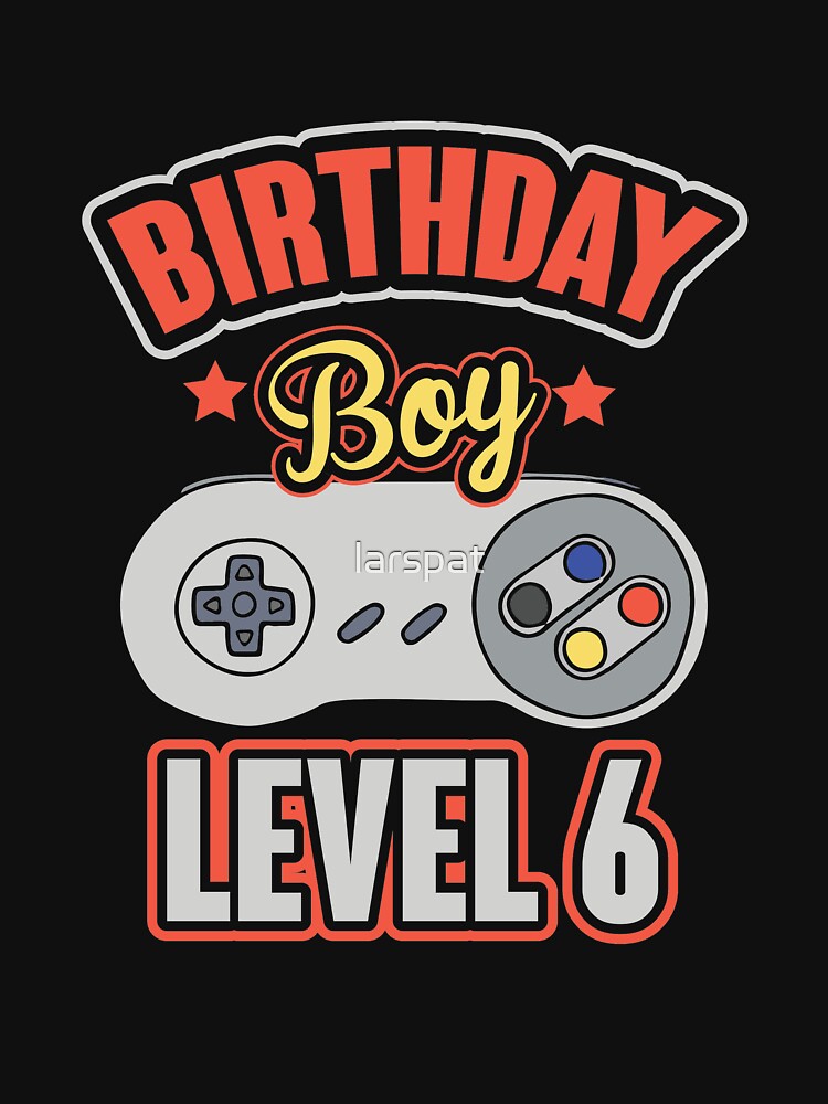 "6th Birthday Boy Gaming TShirt Kids Happy Birthday Gamers Tee" T
