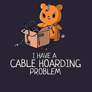 A Cable Hoarding Problem Funny Geeky Gadget Lover | iPad Case & Skin