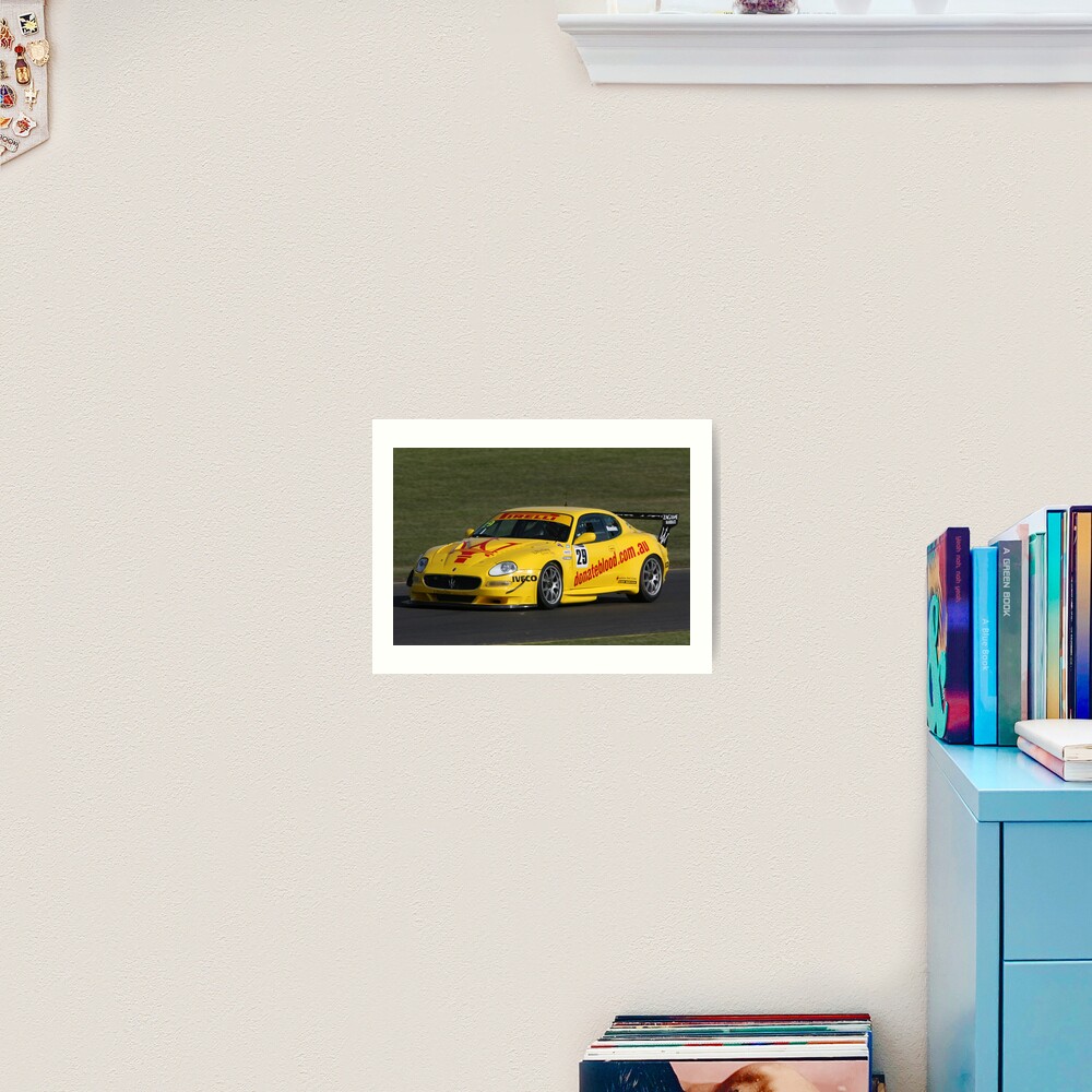 Maserati yellow Art Print
