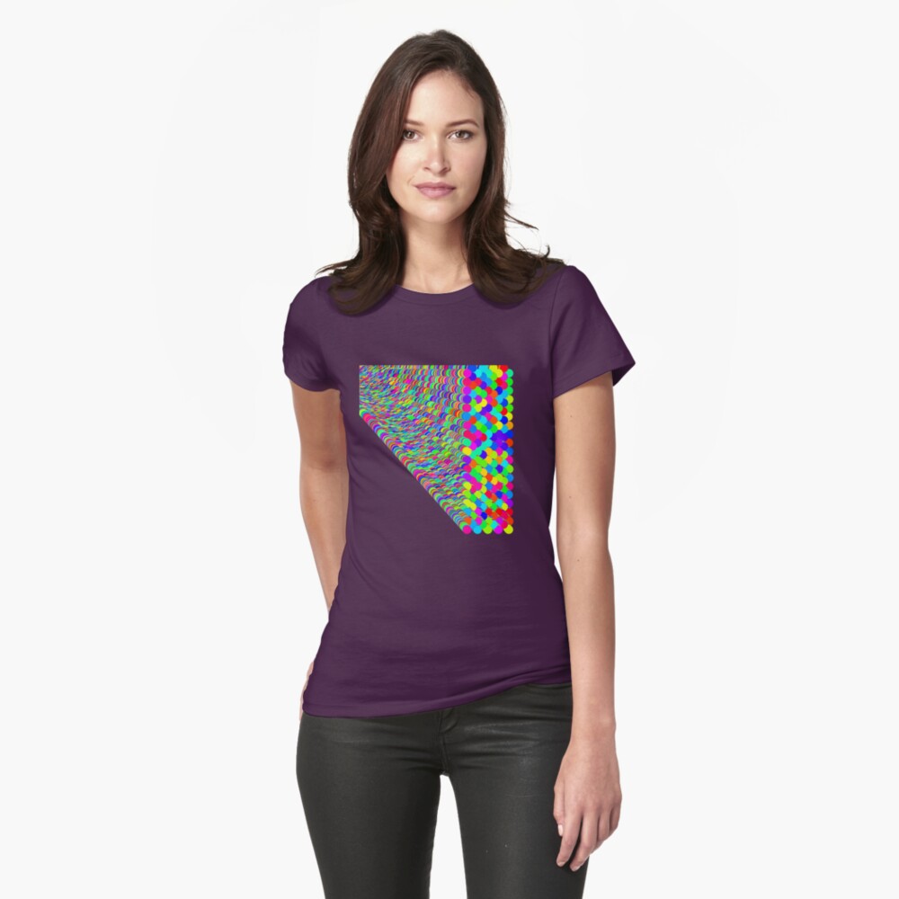 Random colors Fitted T-Shirt