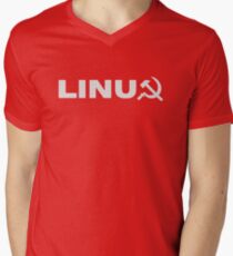 Communist Linux Tee Men's V-Neck T-Shirt