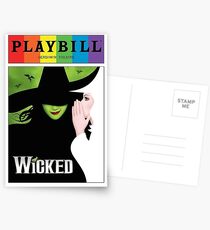 wicked pride playbill Postcards
