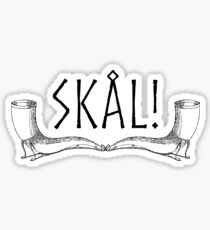 Viking Skal Norse Print Sticker