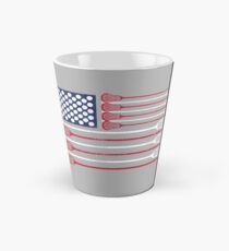 Vintage Flag > US Flag Made of Lacrosse Balls + Bats > Laxing Tall Mug