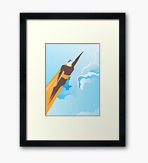 Generic Superhero Framed Print