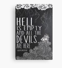 Hell is Empty Canvas Print