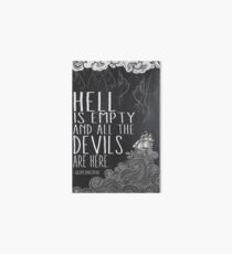 Hell is Empty Art Board