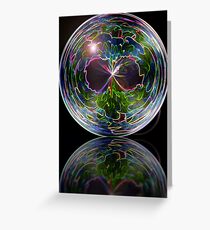 Neon sphere Greeting Card
