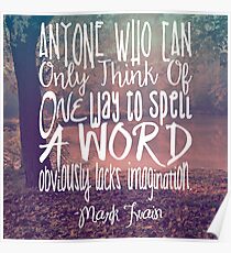 More Than One Way to Spell a Word Poster
