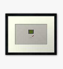 minimalist gameboy Framed Print