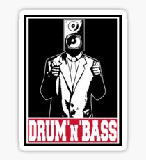 Thumbs up for drum and bass Sticker