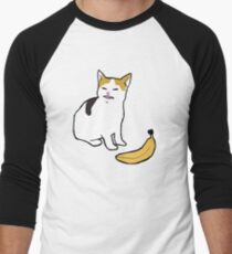 cat no banana Baseball ¾ Sleeve T-Shirt