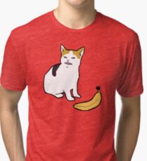 cat no banana Tri-blend T-Shirt