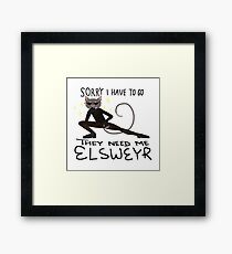 Elsweyr no.black Framed Print