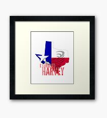 Hurricane Harvey Shirt Framed Print