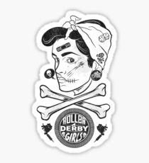 Zombie Roller Derby Girls Sticker