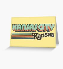 Kansas City, KS | City Stripes Greeting Card