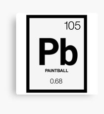 Periodic Paintball Canvas Print