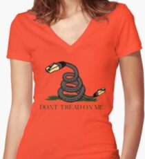 Don't Tread on Net | Net Neutrality Women's Fitted V-Neck T-Shirt